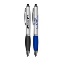 iWriter(R) Pro - Stylus Twist - Retractable Ball Point Pen With Rubber Grip