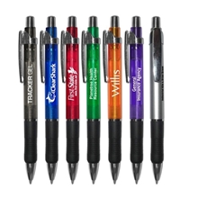 Tracker Gel - Retractable Gel Pen with Rubber Grip