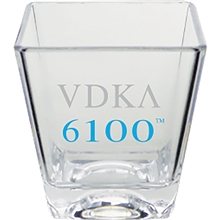 2 oz Premium Plastic Square Shot Glass
