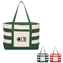 Cotton Canvas Nautical Tote Bag