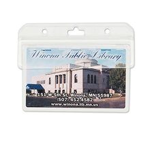 Hard Acrylic ID Holder - 3 3/4 1 1/2