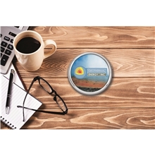 Radiant Leather Coaster