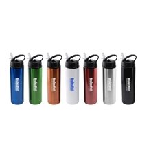24 oz Water Bottle with Flip Top Sport Lid