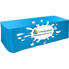 All Over Full Color Dye Sub Table Cover - fitted poly 3- sided, fits 8 table