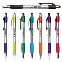 Premium Silver Stylus Pen w / Metallic Accents