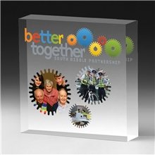 PhotoImage(R) Square Paperweight - 4 x 4 x 1/2