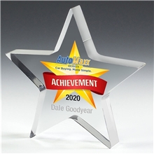 PhotoImage(R) Star Paperweight - 5 x 5 x 3/4