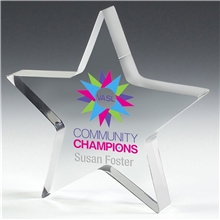 PhotoImage(R) Star Paperweight - 5 x 5 x 1/2