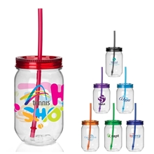 Fiesta Mason Jar Tumbler - 22 oz