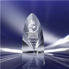 Clearaward Prism Optical Crystal Gem - Cut Achievement Award 8 in