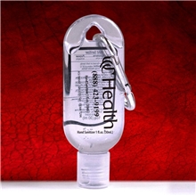 SanGo 1.0 oz Hand Sanitizer Antibacterial Gel in Flip - Top Bottle with Carabiner