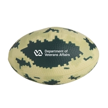 Digital Camo Football Stress Reliever