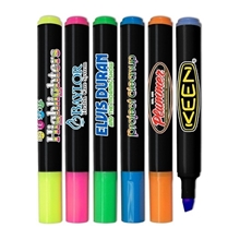Brite Spots(R) Fluorescent Highlighters with Black Barrel Full Color Decal - USA Made