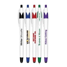 iWriter(R) Silhouette - Stylus Retractable Ball Point Pen - Blue Writing Ink