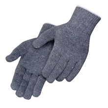 Gray Cotton / Polyester Blend Work Gloves