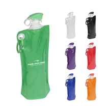 Flip Top Foldable Water Bottle with Carabiner