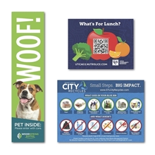 14 Sq Square Corners Flat Flexible Magnet