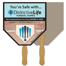 Home Plate Recycled Hand Fan - Paper Products