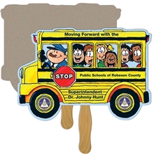 Bus Recycled Hand Fan - Paper Products