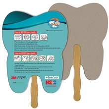 Tooth Recycled Hand Fan - Paper Products