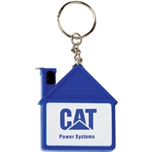 House Tape Measure With Release Button And Key Tag