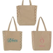 Dog Print Canvas Tote