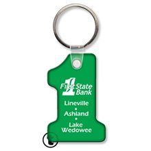 Key Tag - Number One - Spot Color