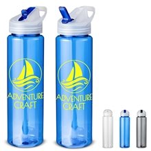 32 oz PET Sports Bottle With Flip Up Straw