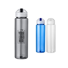 32 oz PET Sports Bottle With Flip Up Straw