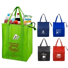 12W x 16H x 10 Gusset - Large Insulated Cooler Tote Bag SUPER COOLER