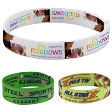 WRIST TWIST 1/2 Stretchy Elastic Dye Sublimation Wristbands - PhotoImage (R) Full Color Imprint