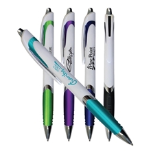 White Crest Grip Pen