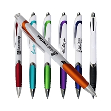 White Crest Grip Pen