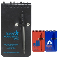 MONTEREY Pocket Sized Spiral Jotter Notepad Notebook with Pen