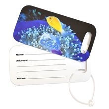 Rectangle Metal Luggage Tag - Full Color