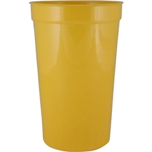 22 oz Smooth Walled Plastic Stadium Cup with Automated Silkscreen Imprint