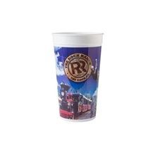 32 oz Classic Smooth Walled Plastic Stadium Cup With Our RealColor360 Imprint