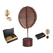 PlayableART Wood Golden Angle Helicone Spinner to Transform and Relax