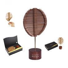PlayableART Wood Golden Angle Helicone Spinner to Transform and Relax