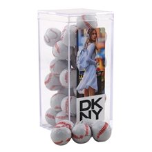 Acrylic Box with Chocolate Baseballs