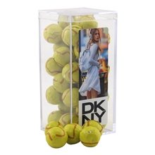 Acrylic Box with Chocolate Tennis Balls