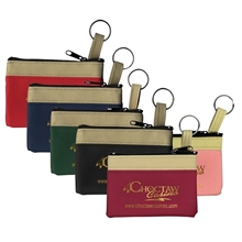 The Safari Classic Zip Pouch w / Key Ring