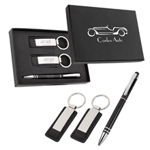 Baldwin Stylus Pen And Leatherette Key Tag Box Set