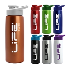 Garyline(R) Metalike Flair - 26 oz Tritan(TM) Metalike Bottle with Drink thru lid