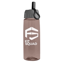 The Flair - 26 oz Transparent Tritan(TM) Bottle with Ring Straw lid