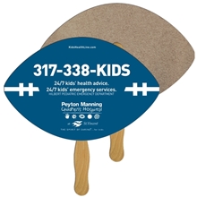 Football Recycled Hand Fan - Paper Products