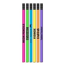 2 HB Lead Pencils - Neon Barrel Colors