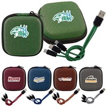 Textured 3- in -1 Charging Cable Set