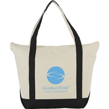Classic 12oz Cotton Canvas Zippered Tote