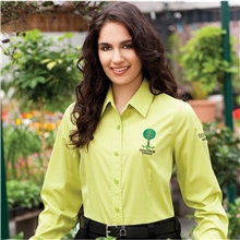 Womens PRESTON Long Sleeve Button Up Shirt